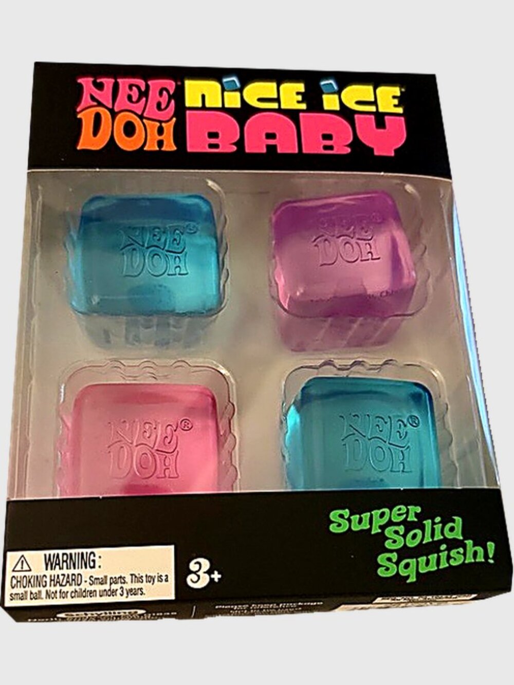 Schylling NeeDoh Nice Ice Baby 4-Pack Sensory Cubes NIB